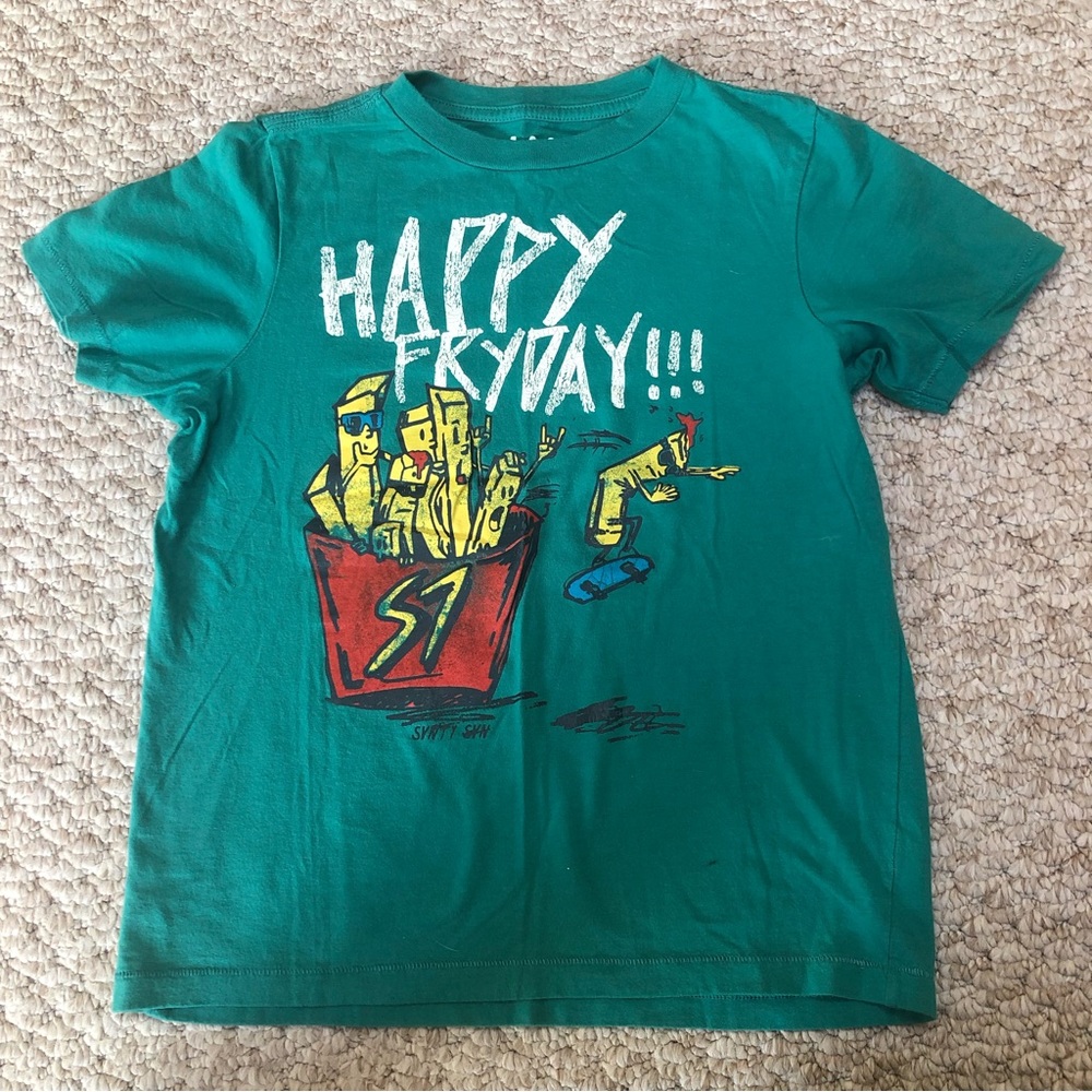 77 kids by American eagle 🦅 kids short sleeve shirt. size Small 7/8